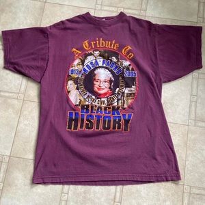 Vintage Maroon Tribute to Black History Month Rosa Parks T-Shirt